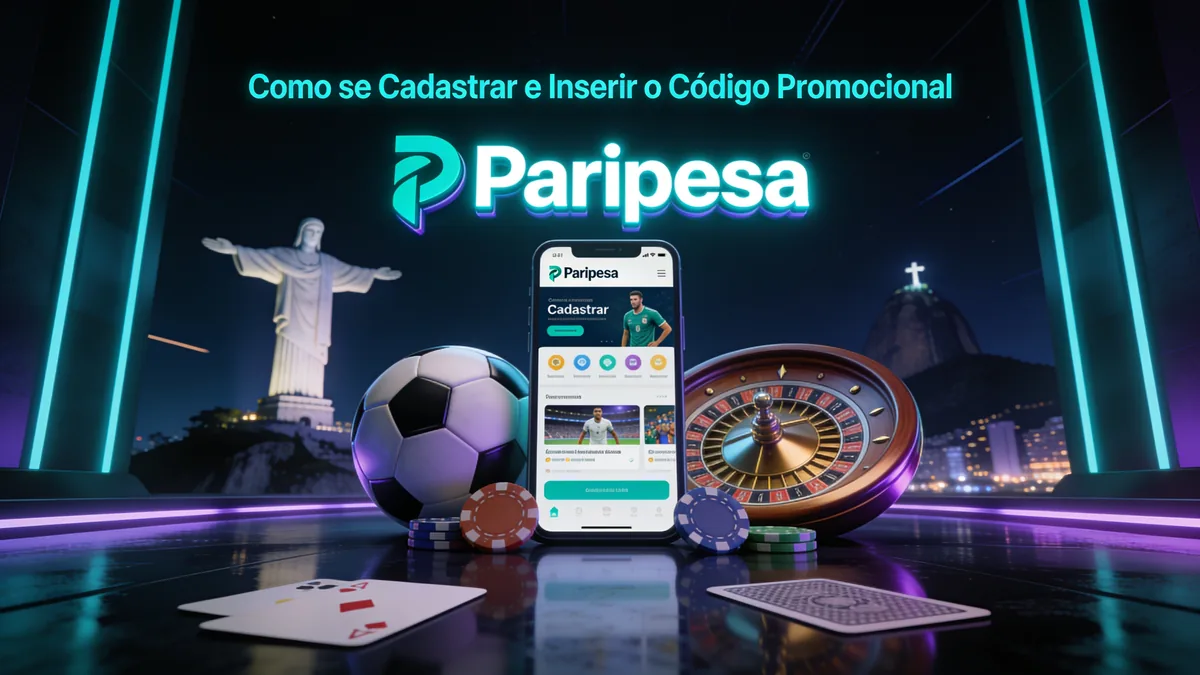 paripesa no Brasil — Como se Cadastrar e Inserir o Código Promocional